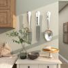 imageDeco 79 Aluminum Metal Utensils Home Wall Decor Knife Spoon and Fork Wall Sculpture Set of 3 Wall Art 4quotW 23quotH SilverSilver