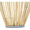 imageDeco 79 Bamboo Wood Handmade Decorative Vase Open Frame Centerpiece Vase with White Metal Accents Vase for Home Decoration 13quot x 13quot x 17quot Brown11 x 11 x 16