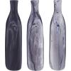 imageDeco 79 Ceramic Decorative Vase Faux Marble Centerpiece Vases set of 3 Flower Vases for Home Decoration 6quot x 3quot x 13quot Gray