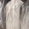 imageDeco 79 Ceramic Decorative Vase Faux Marble Centerpiece Vases set of 3 Flower Vases for Home Decoration 6quot x 3quot x 13quot Gray
