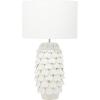 imageDeco 79 Ceramic Room Table Lamp Layered Petal Accent Lamp Lamp 15quot x 15quot x 28quot WhiteWhite