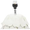 imageDeco 79 Ceramic Room Table Lamp Layered Petal Accent Lamp Lamp 15quot x 15quot x 28quot WhiteWhite