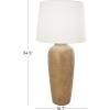 imageDeco 79 Ceramic Room Table Lamp Ombre Accent Lamp with Drum Shade Lamp 15quot x 15quot x 23quot BlackBrown
