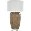 imageDeco 79 Ceramic Room Table Lamp Ombre Accent Lamp with Drum Shade Lamp 15quot x 15quot x 23quot BlackBrown