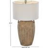 imageDeco 79 Ceramic Room Table Lamp Ombre Accent Lamp with Drum Shade Lamp 15quot x 15quot x 23quot BlackBrown