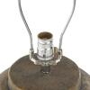 imageDeco 79 Ceramic Room Table Lamp Ombre Accent Lamp with Drum Shade Lamp 15quot x 15quot x 23quot BlackBrown