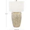 imageDeco 79 Ceramic Room Table Lamp Ombre Accent Lamp with Drum Shade Lamp 15quot x 15quot x 23quot BlackCream