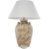 imageDeco 79 Ceramic Room Table Lamp Ombre Accent Lamp with Drum Shade Lamp 15quot x 15quot x 23quot BlackLight Brown
