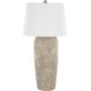 imageDeco 79 Ceramic Room Table Lamp Ombre Accent Lamp with Drum Shade Lamp 15quot x 15quot x 23quot BlackLight Brown
