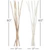 imageDeco 79 Dried Plant Pigeon pea Tall Sticks Natural Foliage Set of 2 7quotW 56quotH Brown7W  60H