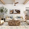 imageDeco 79 Jute Rope Room Floor Lamp Rope Standing Tall Lamp with Linen Shade Tall Lamp 20quot x 9quot x 63quot Brown