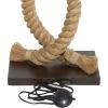 imageDeco 79 Jute Rope Room Floor Lamp Rope Standing Tall Lamp with Linen Shade Tall Lamp 20quot x 9quot x 63quot Brown