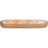 imageDeco 79 Mango Wood Handmade Ocean Inspired Tray with Colorful Enameled Interior 16quot x 6quot x 2quot BrownBrown