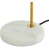 imageDeco 79 Marble Room Desk Lamp Accent Lamp with Arched Gold Metal Stand Lamp 11quot x 11quot x 22quot WhiteWhite