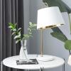 imageDeco 79 Marble Room Desk Lamp Accent Lamp with Arched Gold Metal Stand Lamp 11quot x 11quot x 22quot WhiteWhite