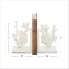 imageDeco 79 Metal Coral Decorative Bookends Ombre Non Skid Bookends Set of 2 Office Bookends4quotW 7quotH BlueWhite