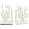 imageDeco 79 Metal Coral Decorative Bookends Ombre Non Skid Bookends Set of 2 Office Bookends4quotW 7quotH BlueWhite