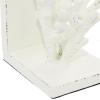 imageDeco 79 Metal Coral Decorative Bookends Ombre Non Skid Bookends Set of 2 Office Bookends4quotW 7quotH BlueWhite