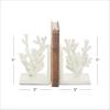 imageDeco 79 Metal Coral Decorative Bookends Ombre Non Skid Bookends Set of 2 Office Bookends4quotW 7quotH BlueWhite