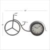 imageDeco 79 Metal Decorative Clock Bike Mantel Clock Tabletop Clock 13quot x 3quot x 12quot BrownBlack