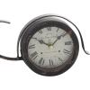 imageDeco 79 Metal Decorative Clock Bike Mantel Clock Tabletop Clock 13quot x 3quot x 12quot BrownBlack