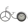 imageDeco 79 Metal Decorative Clock Bike Mantel Clock Tabletop Clock 13quot x 3quot x 12quot BrownBlack