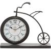 imageDeco 79 Metal Decorative Clock Bike Mantel Clock Tabletop Clock 13quot x 3quot x 12quot BrownBrown