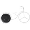 imageDeco 79 Metal Decorative Clock Bike Mantel Clock Tabletop Clock 13quot x 3quot x 12quot BrownWhite