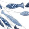 imageDeco 79 Metal Fish Home Wall Decor Indoor Outdoor Wall Sculpture Wall Art 27quot x 1quot x 22quot BlueBlue