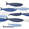 imageDeco 79 Metal Fish Home Wall Decor Indoor Outdoor Wall Sculpture Wall Art 27quot x 1quot x 22quot BlueBlue