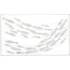 imageDeco 79 Metal Fish Home Wall Decor Indoor Outdoor Wall Sculpture Wall Art 27quot x 1quot x 22quot BlueBlue