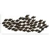 imageDeco 79 Metal Fish Home Wall Decor Indoor Outdoor Wall Sculpture Wall Art 27quot x 1quot x 22quot BlueDark Brown