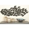 imageDeco 79 Metal Fish Home Wall Decor Indoor Outdoor Wall Sculpture Wall Art 27quot x 1quot x 22quot BlueDark Brown