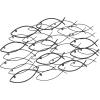 imageDeco 79 Metal Fish Home Wall Decor Indoor Outdoor Wall Sculpture Wall Art 27quot x 1quot x 22quot BlueDark Gray