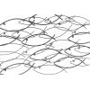 imageDeco 79 Metal Fish Home Wall Decor Indoor Outdoor Wall Sculpture Wall Art 27quot x 1quot x 22quot BlueDark Gray