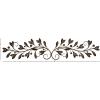 imageDeco 79 Metal Leaf Home Wall Decor Long Horizontal Vine Wall Sculpture with Green Accents Wall Art 48quot x 1quot x 9quot RedRed