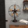 imageDeco 79 Metal Room Accent Lamp Vintage Fan Shape 5 Light Table Lamp Lamp 19quot x 8quot x 24quot Bronze
