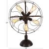 imageDeco 79 Metal Room Accent Lamp Vintage Fan Shape 5 Light Table Lamp Lamp 19quot x 8quot x 24quot Bronze