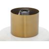 imageDeco 79 Metal Room Table Lamp Accent Lamp with Clear Dome Shaped Shade and Marble Base Lamp 10quot x 10quot x 14quot Gold10 x 10 x 14