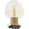 imageDeco 79 Metal Room Table Lamp Accent Lamp with Clear Dome Shaped Shade and Marble Base Lamp 10quot x 10quot x 14quot Gold10 x 10 x 14