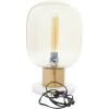 imageDeco 79 Metal Room Table Lamp Accent Lamp with Clear Dome Shaped Shade and Marble Base Lamp 10quot x 10quot x 14quot Gold10 x 10 x 16