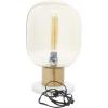 imageDeco 79 Metal Room Table Lamp Accent Lamp with Clear Dome Shaped Shade and Marble Base Lamp 10quot x 10quot x 14quot Gold10 x 10 x 16