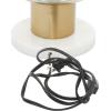 imageDeco 79 Metal Room Table Lamp Accent Lamp with Clear Dome Shaped Shade and Marble Base Lamp 10quot x 10quot x 14quot Gold10 x 10 x 16