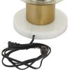 imageDeco 79 Metal Room Table Lamp Accent Lamp with Clear Dome Shaped Shade and Marble Base Lamp 10quot x 10quot x 14quot Gold10 x 10 x 16