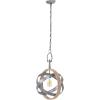 imageDeco 79 Metal Round Pendant with Link Style Chain 15quot x 14quot x 25quot Black