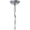 imageDeco 79 Metal Round Pendant with Link Style Chain 15quot x 14quot x 25quot Black