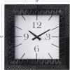 imageDeco 79 Metal Square Wall Clock 12quot x 3quot x 12quot Black