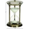 imageDeco 79 Metal Timer Hourglass Sand  6quot x 6quot x 9quot BrassBrass