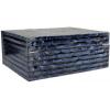 imageDeco 79 Mother of Pearl Shell Handmade Decorative Box Chevron Pattern Decorative Keepsake Boxes with Hinged Lid Set of 2 Storage Boxes 12quot 8quotW GrayBlack
