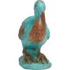imageDeco 79 Polystone Bird Decorative Sculpture Distressed Home Decor Statue with Brown Wood Inspired Accents Accent Figurine 3quot x 11quot x 7quot TealTeal